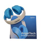 AngelTech gyerekfejhallgató - Vezeték nélküli - 20 óra játékidő - Zajszűrés - Fehér kék