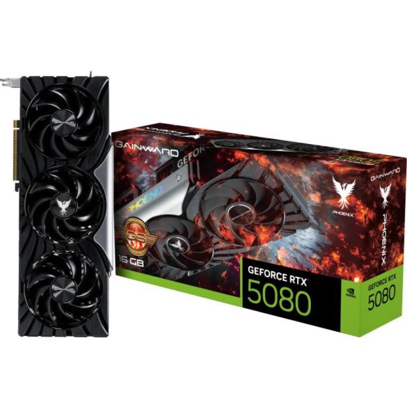 Gainward GeForce RTX 5080 Phoenix GS 16GB OC DLSS4 videokártya