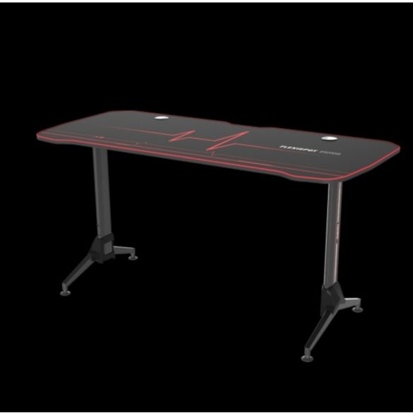 Flexispot Gaming Desk GD01 - játékasztal - acél váz, MDF felső-szövet pad, fekete