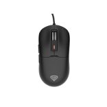 Genesis KRYPTON 660 vezetékes játékegér, 12000 DPI, 6 programozható gomb, 1,8 m-es fonott kábel, 49 g, fekete