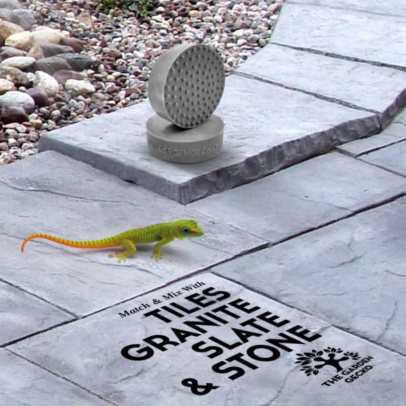 A Garden Gecko láthatatlan edénylábak kültéri virágcserepekhez és virágokhoz Tömör gumi edényemelők továbbfejlesztett csúszásmentes felületi markolattal | 20 darabos csomag | Szürke WISP