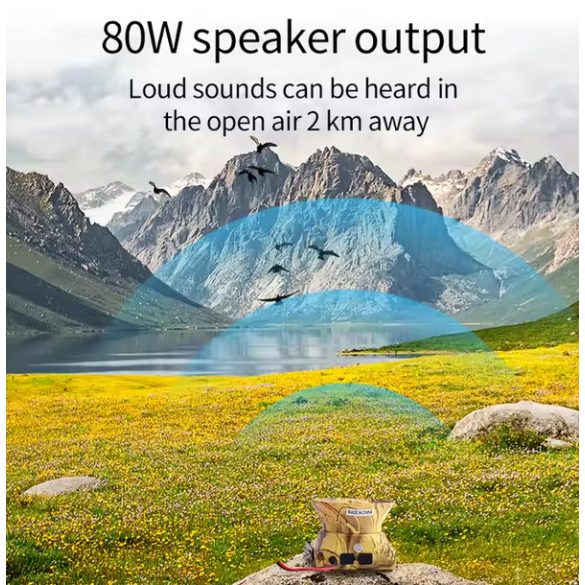 Cssiwe 80W hangos elektronikus vadászhangszóró, madárhívó vadászeszközhöz távirányítóval 