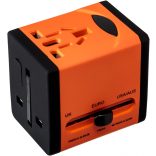 Swordfish 40253 VariPlug Dual USB univerzális utazási csatlakozó adapter/töltő - narancs