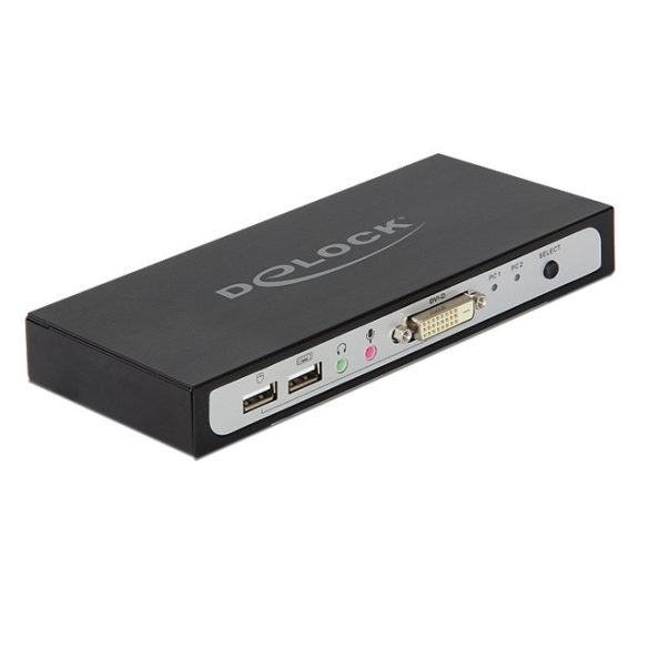 Delock DVI KVM Switch 2-1 USB és audio