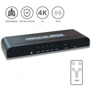 TBS2244 HDMI Switch 4x1 UHD 4K 60Hz HDMI 2.0