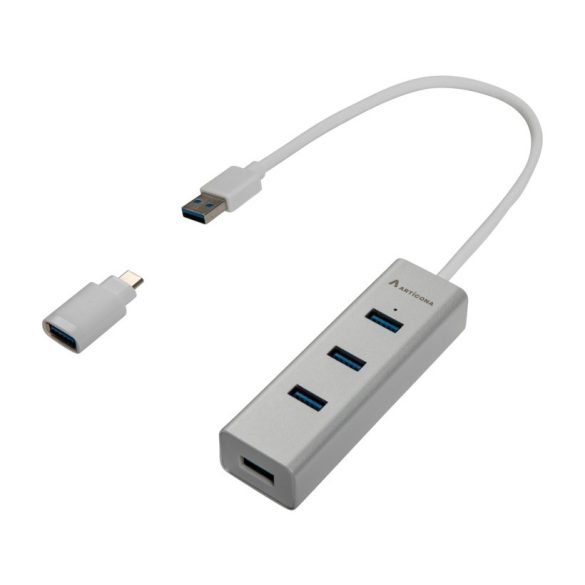USB 3.0 hub 4 portos, Alu (4009402)