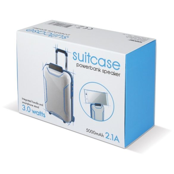 Powerbank bőrönd 5000mAh és hangszóró 3W