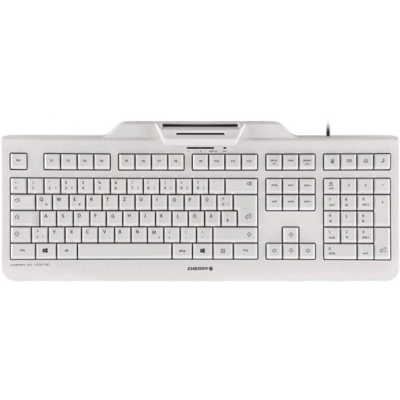 Cherry KC1000 SC USB Billentyűzet - Fehér/szürke - GER (334272)