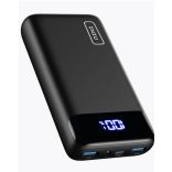 INIU Power Bank, 22,5 W Powerbank kicsi, de erős 10000 mAh, PD3.0 QC4.0 gyorstöltés (USB C bemenet és kimenet) LED kijelző Külső mobiltelefon akkumulátor