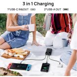 INIU Power Bank, 22,5 W Powerbank kicsi, de erős 10000 mAh, PD3.0 QC4.0 gyorstöltés (USB C bemenet és kimenet) LED kijelző Külső mobiltelefon akkumulátor