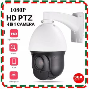 4,5 hüvelykes 1080P 36X AHD/CVI/TVI/CVBS 4 az 1-ben PTZ sebességmérő kupola kamera CCTV rendszerhez