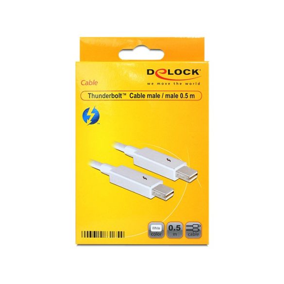 Delock Thunderbolt 0,5m fehér kábel (83165)