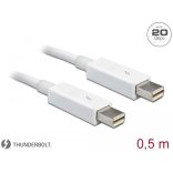 Delock Thunderbolt 0,5m fehér kábel (83165)