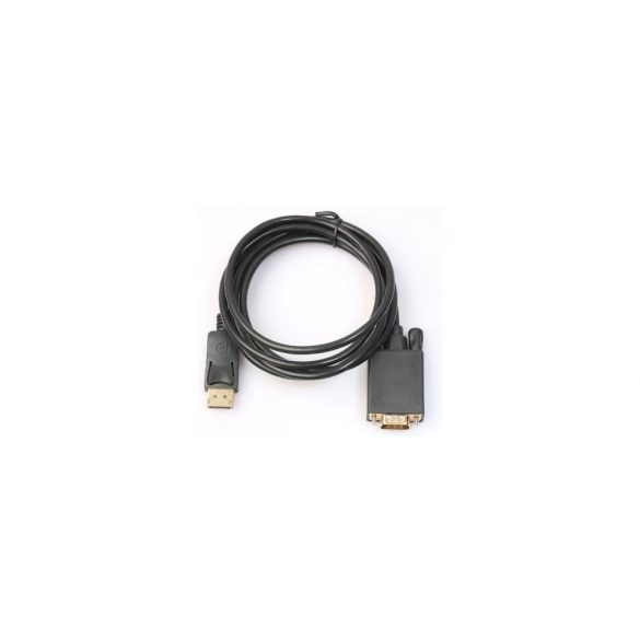 KÁBEL DISPLAYPORT 1.2V - VGA (APA-APA), 1.8M, FEKETE (CG607-1.8)