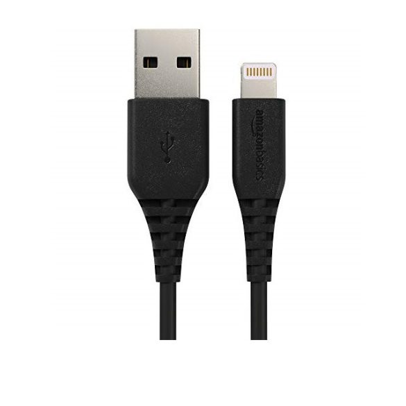 AmazonBasics Lightning-USB töltő- és szinkronkábel, 1 méter - fekete