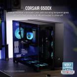 CORSAIR - 6500X számítógépház - Fekete - CC-9011257-WW