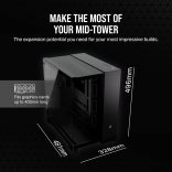 CORSAIR - 6500X számítógépház - Fekete - CC-9011257-WW