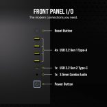CORSAIR - 6500X számítógépház - Fekete - CC-9011257-WW