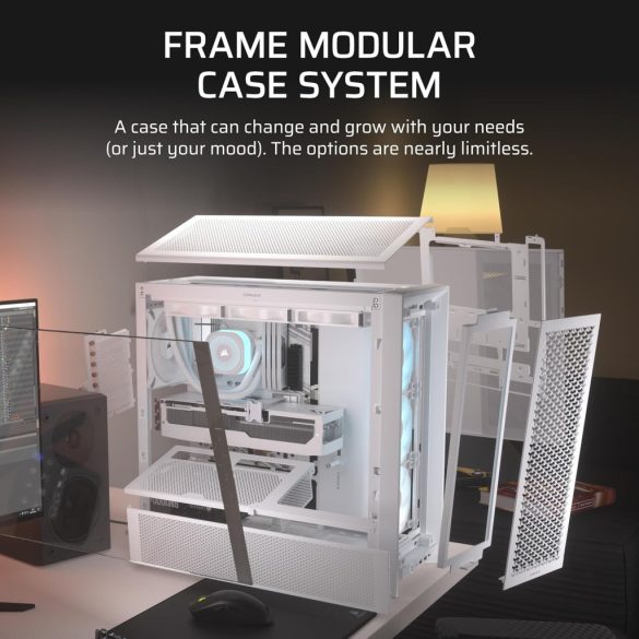 Corsair FRAME 4000D RS ARGB Midi Tower Fehér