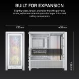 Corsair FRAME 4000D RS ARGB Midi Tower Fehér