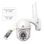 AOVO IP Tér Megfigyelő Biztonsági Kamera Wi-Fi 1080p Full HD Vízálló, Mikrofonnal 