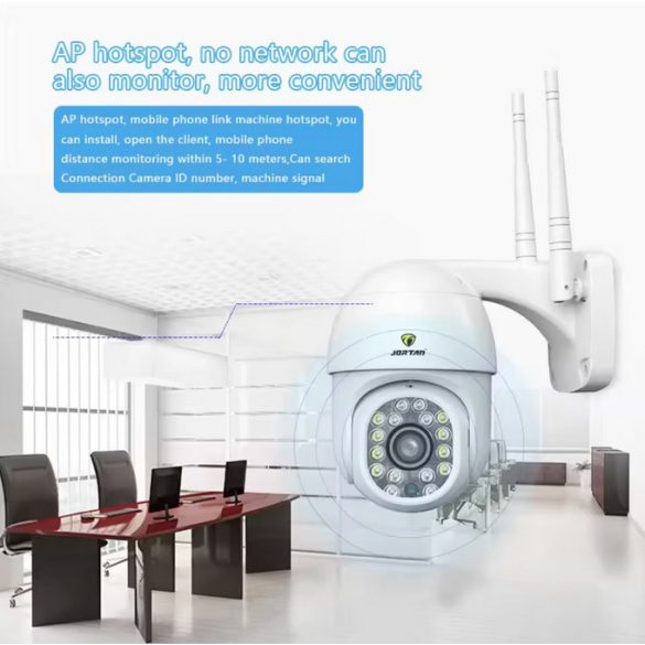 AOVO IP Tér Megfigyelő Biztonsági Kamera Wi-Fi 1080p Full HD Vízálló, Mikrofonnal 