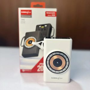 Kamal K25 20000mAh Power Bank, 65W QC3.0 Vezetékes + 25W MagSafe Vezeték Nélküli Töltés