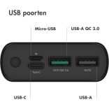 IMOSHION 20.000 mAh Powerbank Zwart