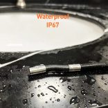 DXZtoz 10ft csuklós boreszkóp könnyű, kétirányú kormányzással, ipari endoszkóp ellenőrző kamera 0, 33 hüvelykes száloptikai kígyókamera vízálló elektromos fali csővezeték-vizsgálathoz