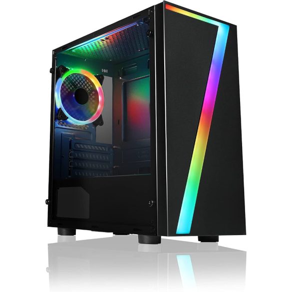 TC Seven Micro ATX Gaming Case RGB Strip AMD A10