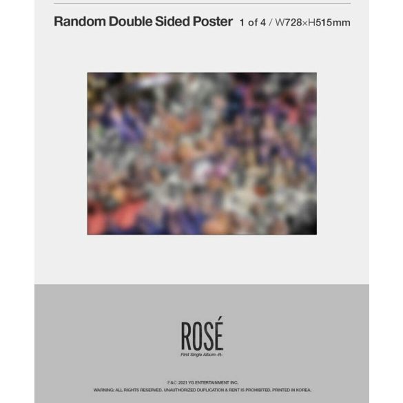 BLACKPINK ROSE [ -R- ] Első kislemez CD+Fotókönyv+6ea Kártya+Matrica+1ea Bolti Ajándék BLACKPINK Fotókártya K-POP