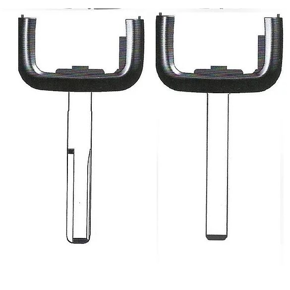 Opel nyers autókulcs OP27