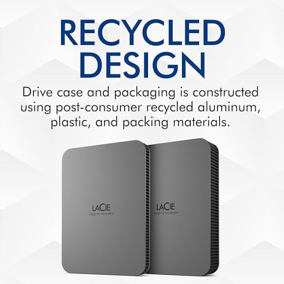 LaCie 2 TB 2.5" external hard drive USB A (USB 3.2 1st gen) Space Grey STLR2000400