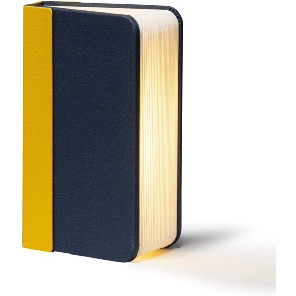 Lumio - Modern könyv stílusú hordozható világítás és Power Bank (sárga/kék)