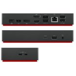 Lenovo 40AY0090EU Vezetékes notebook dokkoló/port, USB 3.2 Gen 1 (3.1 Gen 1) Type-C Fekete 