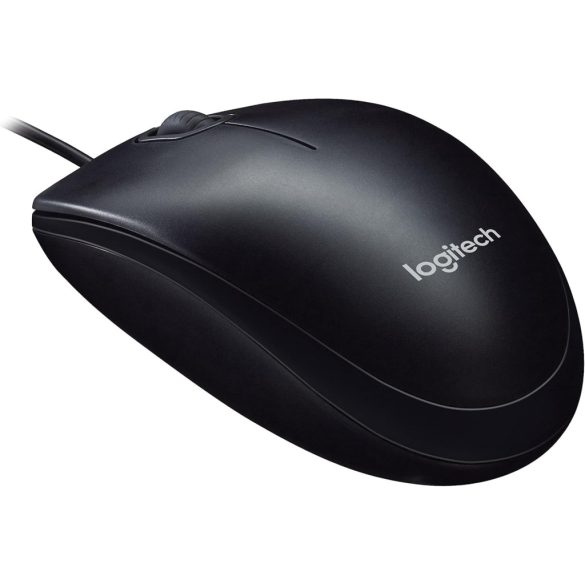 Logitech M90 vezetékes egér, mindkét kézhez használható, optikai, 1000 DPI, fekete