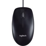 Logitech M90 vezetékes egér, mindkét kézhez használható, optikai, 1000 DPI, fekete