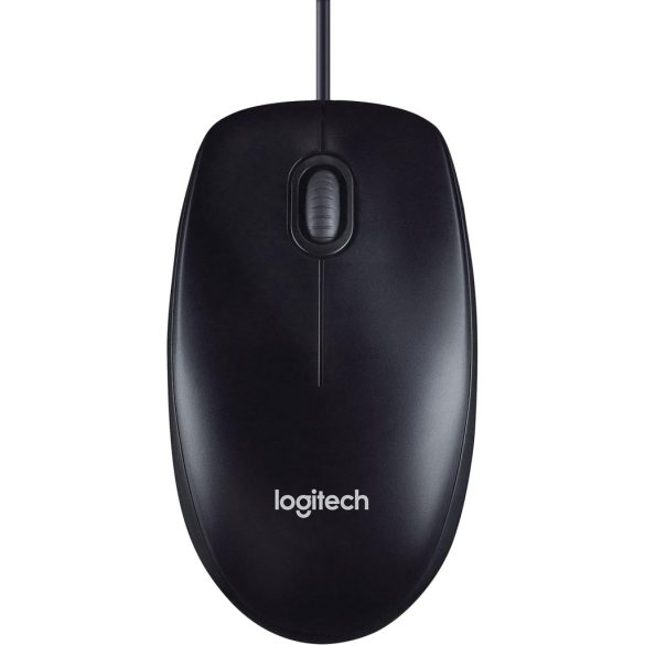 Logitech M90 vezetékes egér, mindkét kézhez használható, optikai, 1000 DPI, fekete
