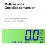 Elektronikus darumérleg 1500kg LED kijelzővel, több mérőegységgel, vastagított kampóval, ipari használatra