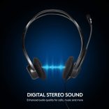 Logitech PC 960 Stereo Headset Fekete