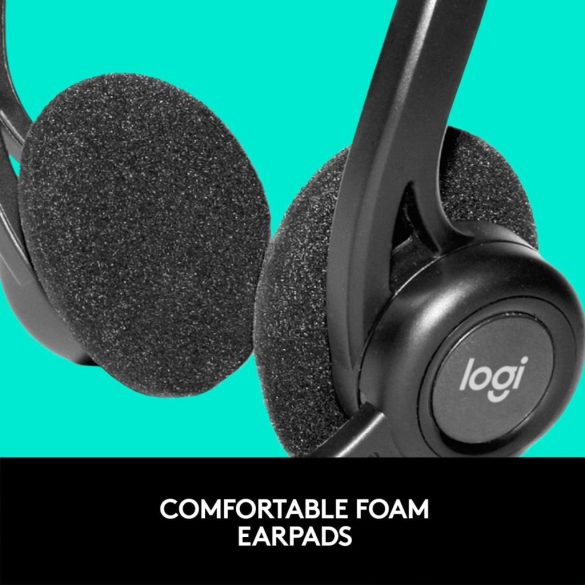 Logitech PC 960 Stereo Headset Fekete