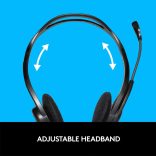 Logitech PC 960 Stereo Headset Fekete