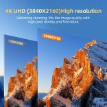 4K hordozható monitor 15 "6" hordozható mobil IPS képernyő UHD