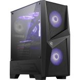 MSI MAG Forge 100M Midi Tower Fekete, Átlátszó