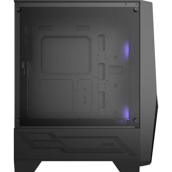 MSI MAG Forge 100M Midi Tower Fekete, Átlátszó