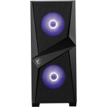 MSI MAG Forge 100M Midi Tower Fekete, Átlátszó