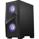 MSI MAG Forge 100M Midi Tower Fekete, Átlátszó