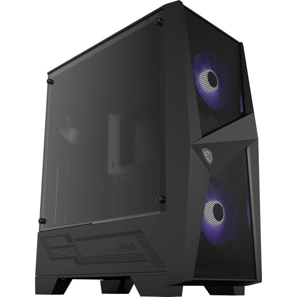 MSI MAG Forge 100M Midi Tower Fekete, Átlátszó