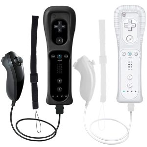 2 az 1-ben vezeték nélküli távirányító, kompatibilis a Nintendo Wii/Wii U konzolokkal, Motion Plus Bluetooth Gamepaddel és Wii Nunchuk vezérlővel