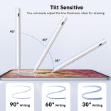 Aktív Stylus toll, kompatibilis IOS érintőképernyőkkel, iPadhez való ceruza kettős érintési funkcióval